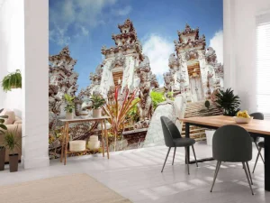 Outlet De Pura Lempuyang tempel in Bali fotobehang Architectuur