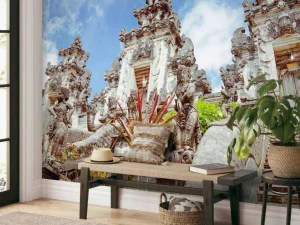 Outlet De Pura Lempuyang tempel in Bali fotobehang Architectuur