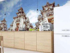 Outlet De Pura Lempuyang tempel in Bali fotobehang Architectuur