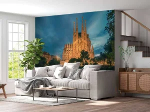 New De Sagrada Familia in Barcelona fotobehang Architectuur