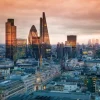 Online De skyline van Londen fotobehang Architectuur