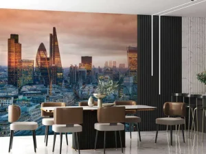 Online De skyline van Londen fotobehang Architectuur
