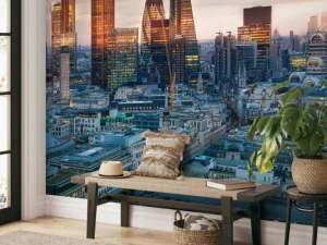 Online De skyline van Londen fotobehang Architectuur