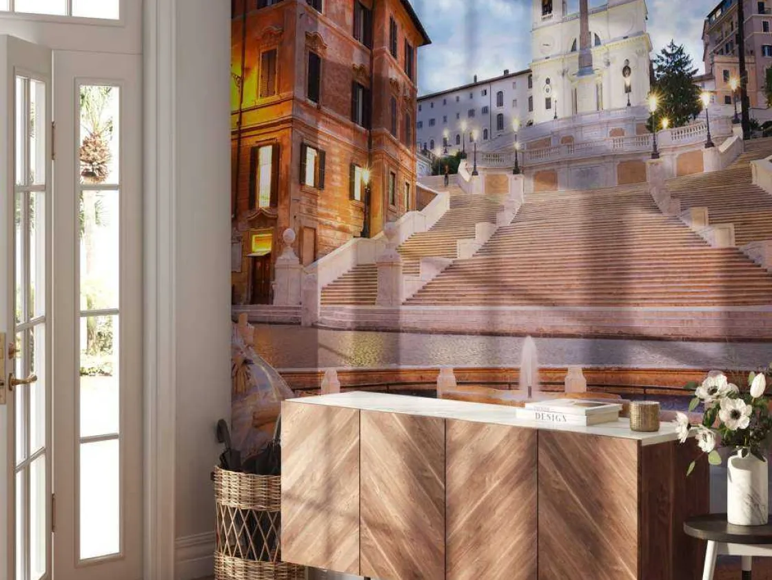 de_spaanse_trappen_in_rom_4.webp Best De Spaanse trappen in Rome fotobehang Steden | Architectuur