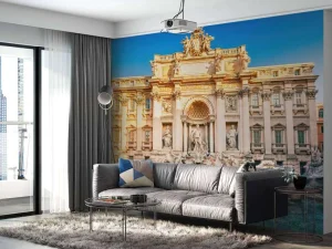 Sale De Trevifontein in Rome fotobehang Architectuur