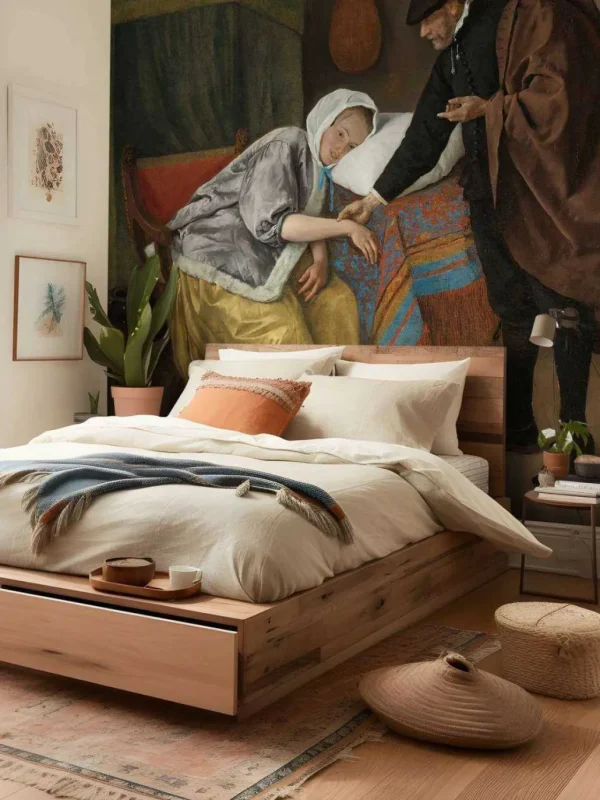 Clearance De zieke vrouw fotobehang Kunst & Design