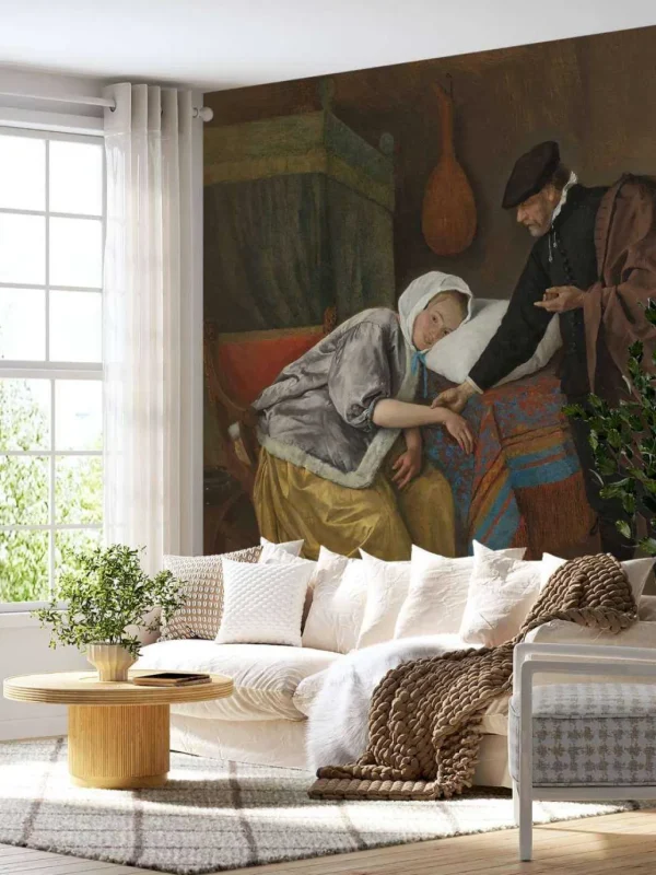 Clearance De zieke vrouw fotobehang Kunst & Design