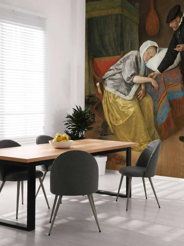 Clearance De zieke vrouw fotobehang Kunst & Design