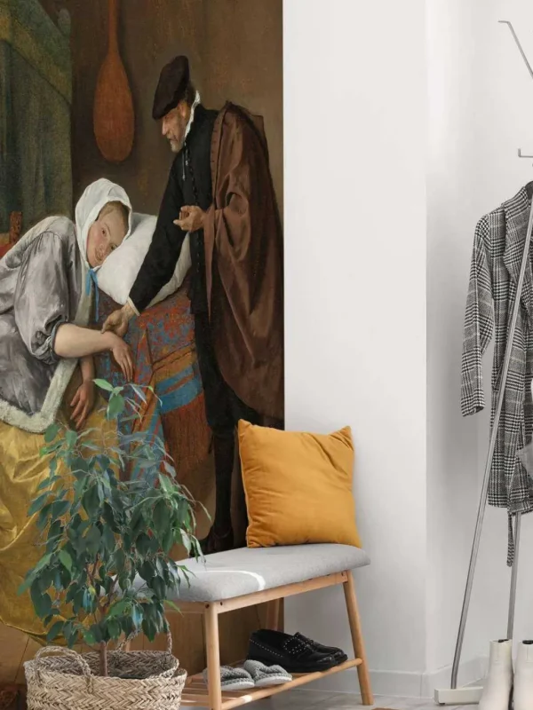 Clearance De zieke vrouw fotobehang Kunst & Design