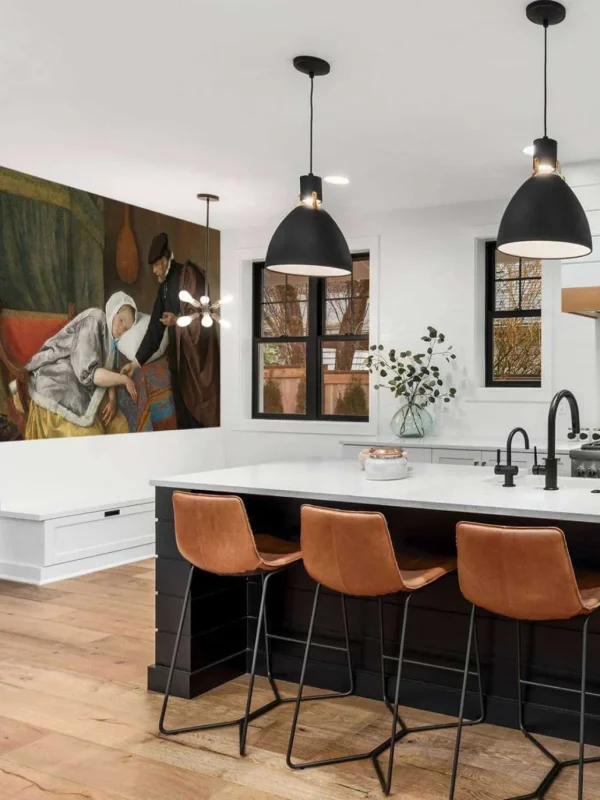 Clearance De zieke vrouw fotobehang Kunst & Design