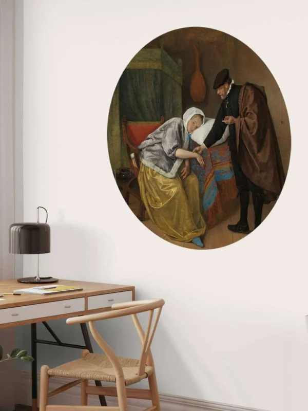 Clearance De zieke vrouw fotobehang Kunst & Design