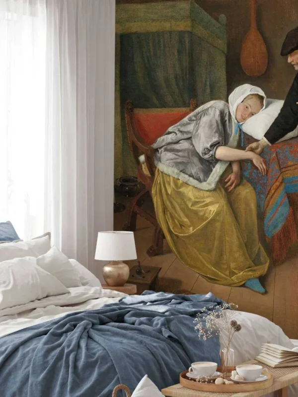 Clearance De zieke vrouw fotobehang Kunst & Design