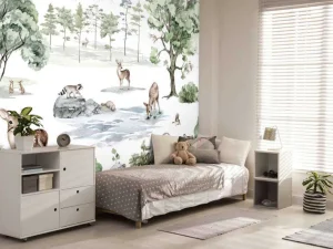 Hot Deer Forest - Winter Kinderkamer | Dieren