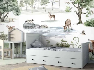 Hot Deer Forest - Winter Kinderkamer | Dieren