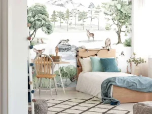 Hot Deer Forest - Winter Kinderkamer | Dieren