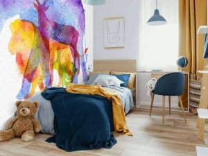 Clearance Dieren aquarel fotobehang Kinderkamer | Dieren
