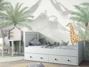 Clearance Dieren in een jungle Kinderkamer