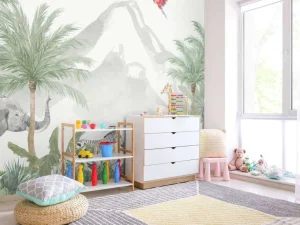 Clearance Dieren in een jungle Kinderkamer