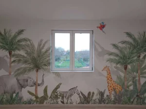 Clearance Dieren in een jungle Kinderkamer