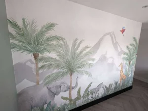 Clearance Dieren in een jungle Kinderkamer