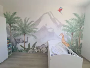 Clearance Dieren in een jungle Kinderkamer