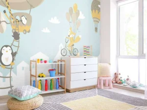 Best Dieren met ballonnen fotobehang Babykamer