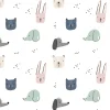 Sale Dieren tekeningen print fotobehang Babykamer