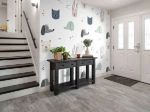 Sale Dieren tekeningen print fotobehang Babykamer