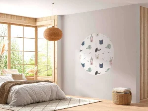 Sale Dieren tekeningen print fotobehang Babykamer