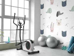 Sale Dieren tekeningen print fotobehang Babykamer