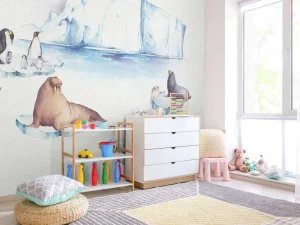 Hot Dieren van de ijswereld Kinderkamer