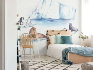 Hot Dieren van de ijswereld Kinderkamer