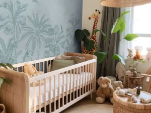 Fashion Dierenjungle blauw Kinderkamer | Dieren