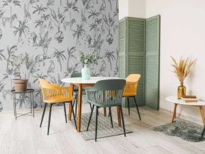 Hot Dierenjungle patroon grijs Kinderkamer