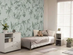 Fashion Dierenjungle patroon groen Kinderkamer