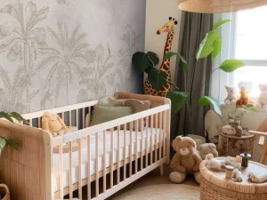 Hot Dierenjungle taupe Dieren | Kinderkamer
