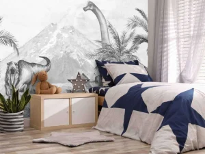 Outlet Dino's in zwart-wit Kinderkamer