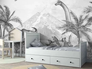 Outlet Dino's in zwart-wit Kinderkamer