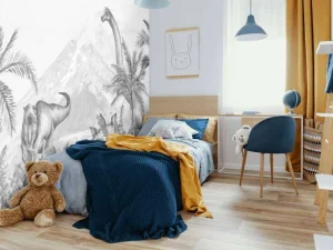 Outlet Dino's in zwart-wit Kinderkamer