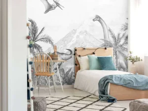 Outlet Dino's in zwart-wit Kinderkamer