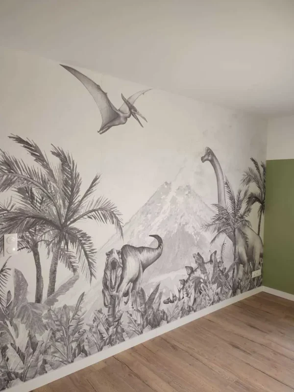 Outlet Dino's in zwart-wit Kinderkamer