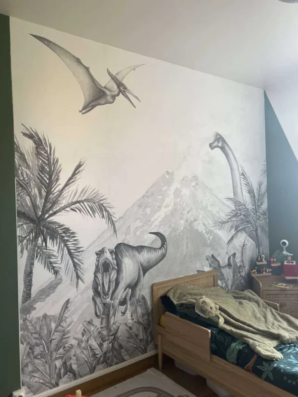 Outlet Dino's in zwart-wit Kinderkamer