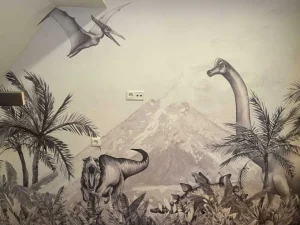Outlet Dino's in zwart-wit Kinderkamer