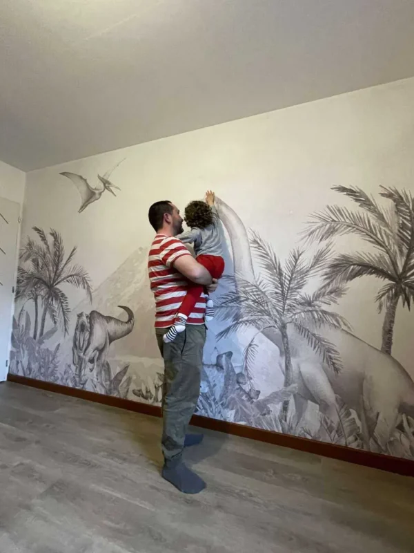 Outlet Dino's in zwart-wit Kinderkamer