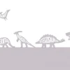 Clearance Dino's met tekst in roze Kinderkamer | Dieren