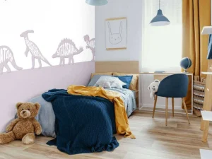 Clearance Dino's met tekst in roze Kinderkamer | Dieren