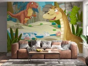 Outlet Dinosaurussen design voor kinderen fotobehang Kinderkamer | Dieren