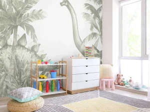 New Dinosaurussen in groen Kinderkamer | Dieren