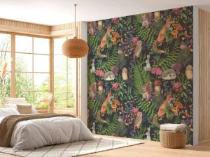 New Donker bos patroon Dieren