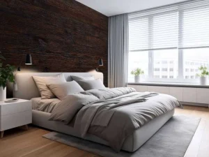 Fashion Donkere houten planken fotobehang Oppervlakten